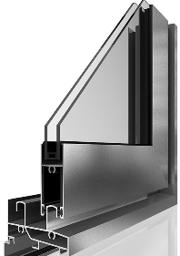 ventana corredera de carril europeo